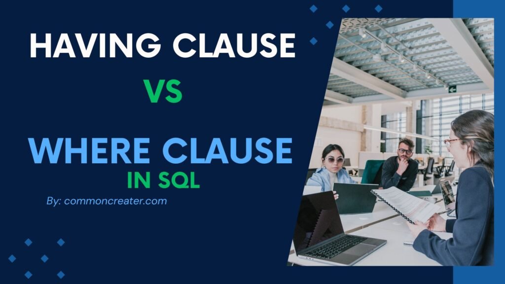 having vs where in sql